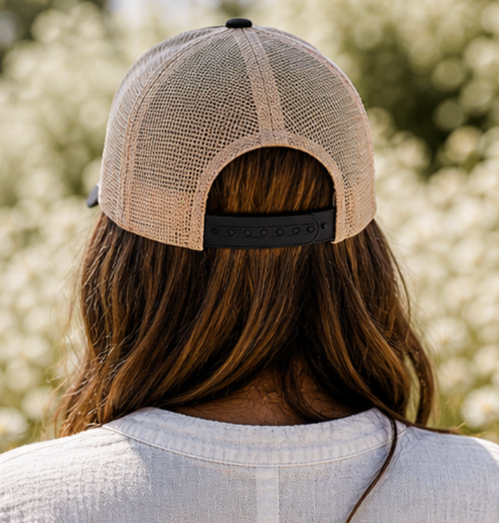 Simple Honest Real Horse Leather Patch Hat